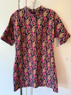 Zara Patterned Mini Dress NWT XL